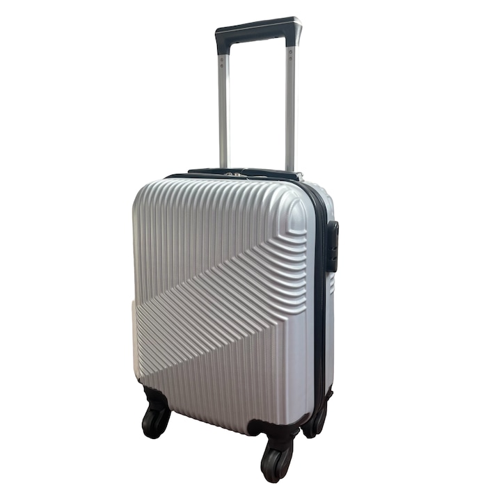 Куфар Ryan Air, Wizzair, Устойчив ABS, 55x35x22 см, TR-00097, Сребрист