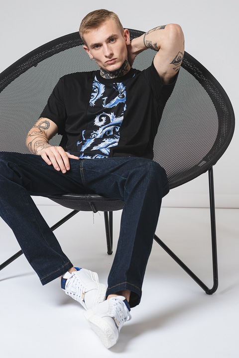 Versace Jeans Couture, Blugi slim fit Derby, Albastru ultramarin