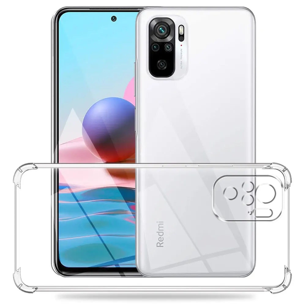 Husa de protectie compatibila cu Xiaomi Redmi Note 10 Pro, Clear Design Pro, Slim Fit, Antisoc, Colturi intarite, Silicon, Transparenta