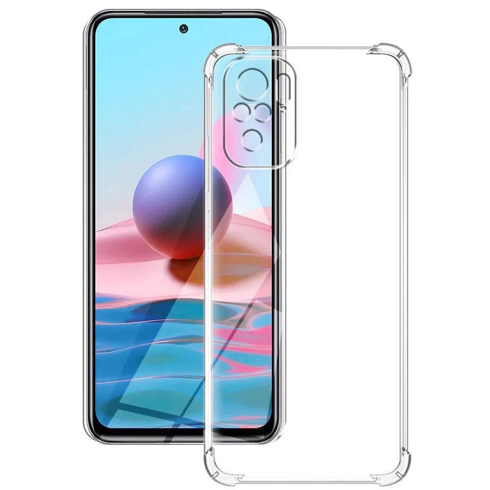 Husa de protectie compatibila cu Xiaomi Redmi Note 10 Pro, Clear Design Pro, Slim Fit, Antisoc, Colturi intarite, Silicon, Transparenta