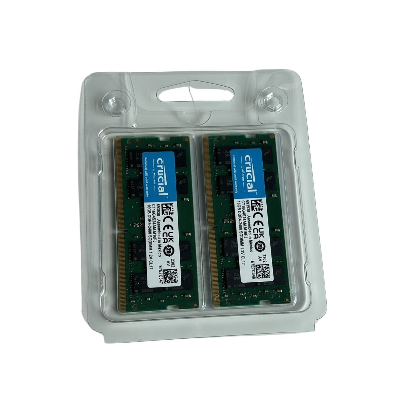 Kit memorie Crucial 2x16GB DDR4 sodimm laptop 2400 MHz CL17