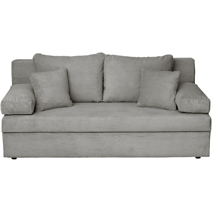 Диван Kring Odense, 185x82x80 см, Повърхност за спане 185x133 см, Светлосив