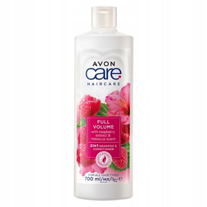Avon 2 az 1-ben sampon és balzsam, málna kivonat, térfogat, 700 ml