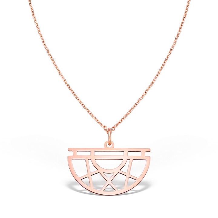 Колие HALF MOON, 14K злато