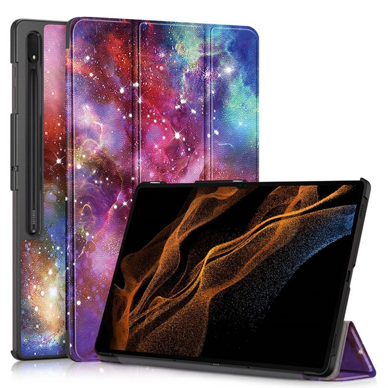 Husa tableta din piele pentru Huawei MatePad 11.5", Protectie Completa, Galaxy design, Multicolor