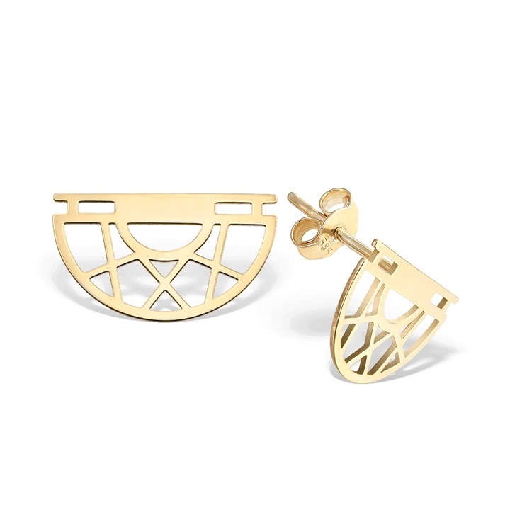 Half Moon fülbevaló, 14K sárga arany