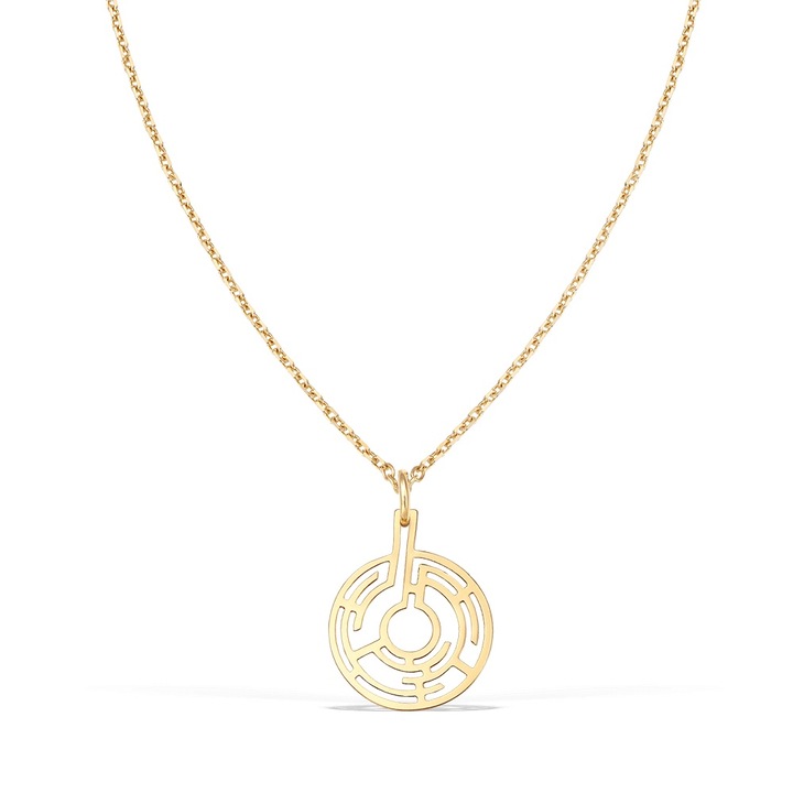 Colier THE MAZE, aur 14K