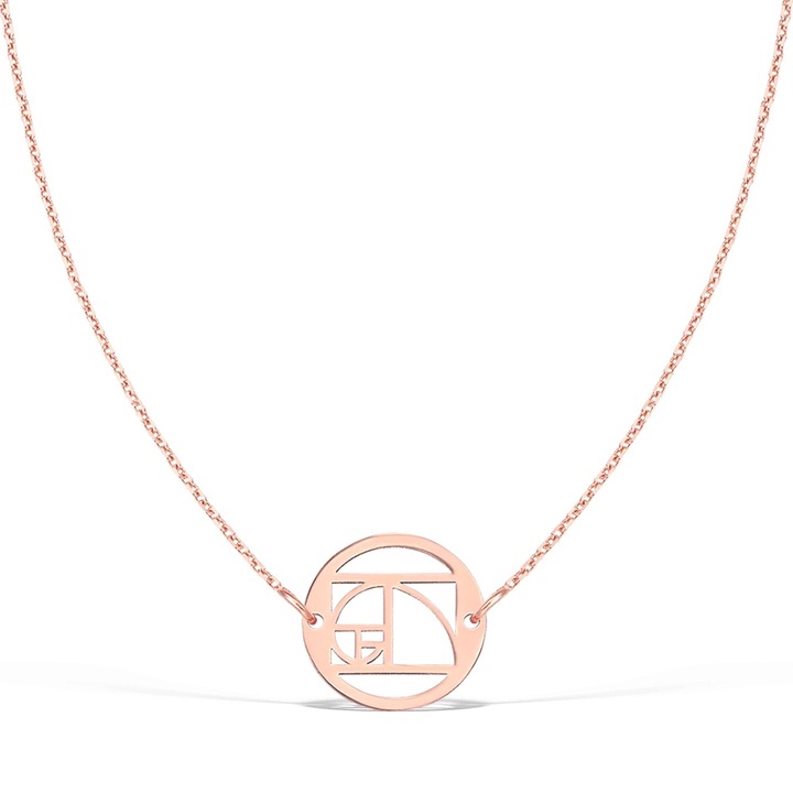 Colier la baza gatului THE GOLDEN RATIO, aur 14K