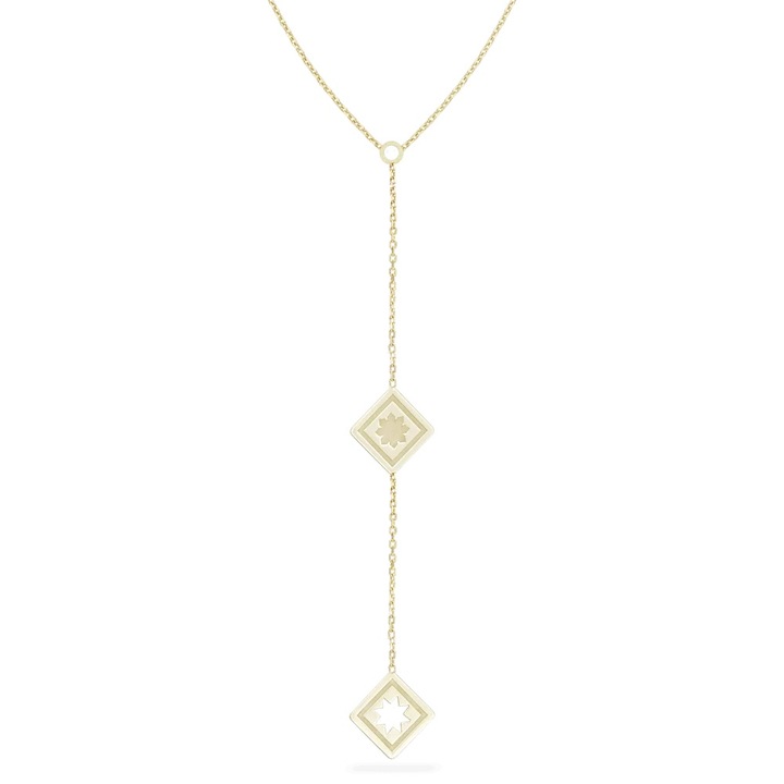 FLORI DE MARAMU hosszu nyaklanc, 14K arany