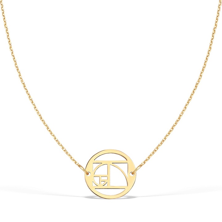 THE GOLDEN RATIO nyaklanc a nyak toveben, 14K arany