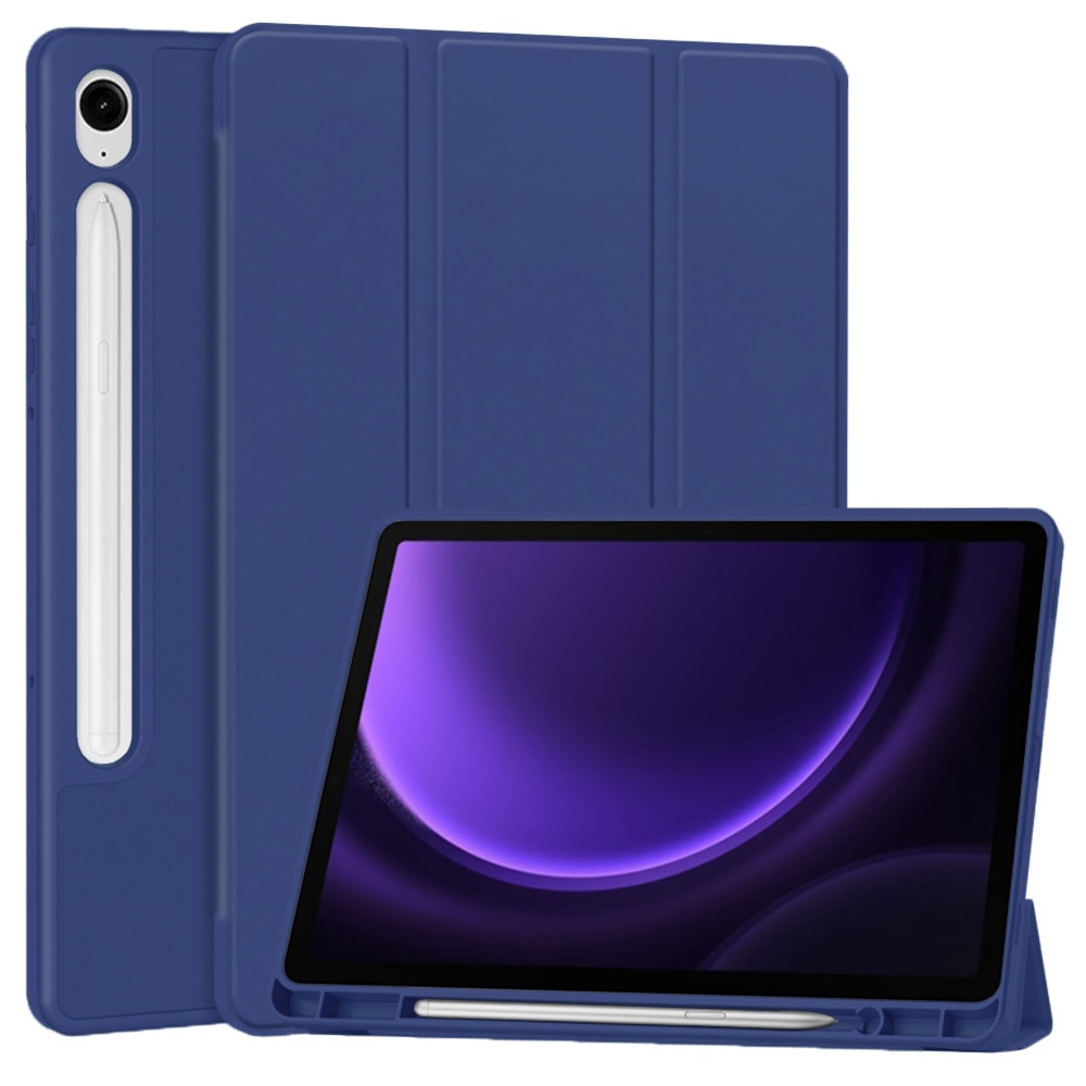 Husa pentru Samsung Galaxy Tab S9 / S9 FE / S10 FE - Techsuit Flex Trifold - Dark Blue