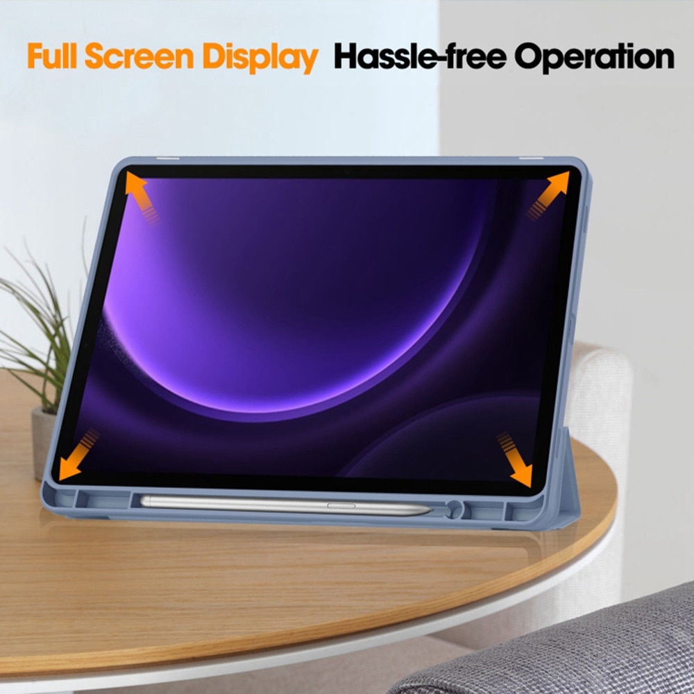 Husa pentru Samsung Galaxy Tab S10 FE 10.9 inch Soft Shell cu functie wake-up/sleep si compartiment pentru stylus tip stand - Mov