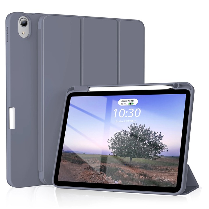 Калъф за iPad Air 4 (2020) / Air 5 (2022) - Techsuit Flex Trifold - Лилав