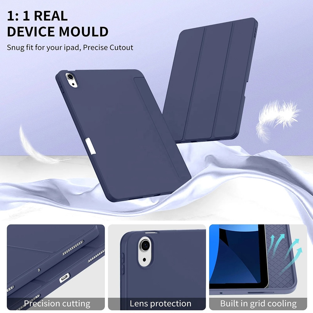 Husa compatibila cu iPad Air 11 2024/Air 11 2025, Cloud Safe, S71, TPU, Dark Blue