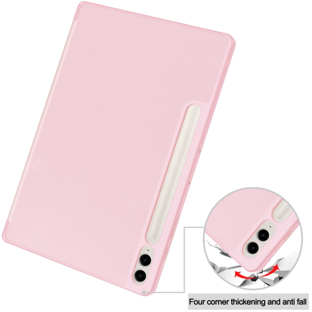 Husa Samsung Galaxy Tab S9 FE Plus Techsuit Flex Trifold Pen, roz