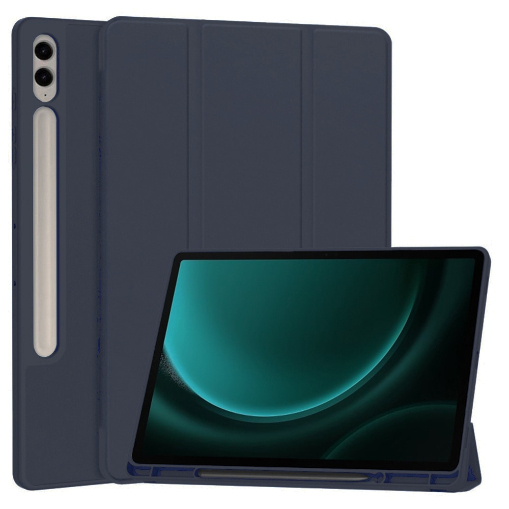 Husa pentru Samsung Galaxy Tab S9 FE Plus / S10 FE Plus - Techsuit Flex Trifold - Dark Blue
