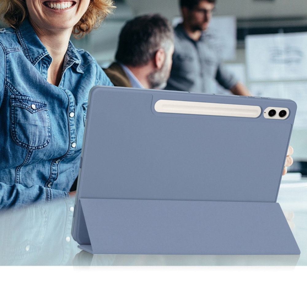 Husa pentru Samsung Galaxy Tab S9 FE Plus / S10 FE Plus - Techsuit Flex Trifold - Dark Blue
