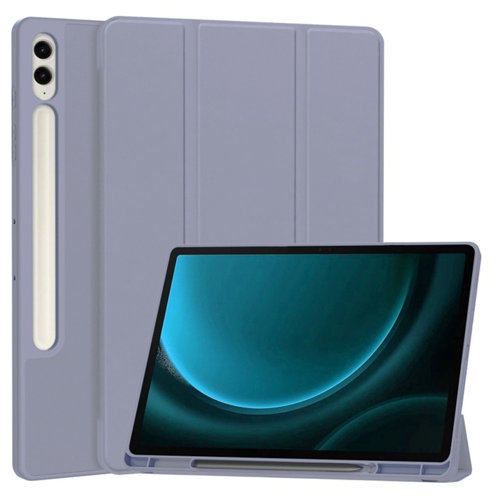 Samsung Galaxy Tab S9 FE Plus kompatibilis tok - Techsuit Flex Trifold - lila