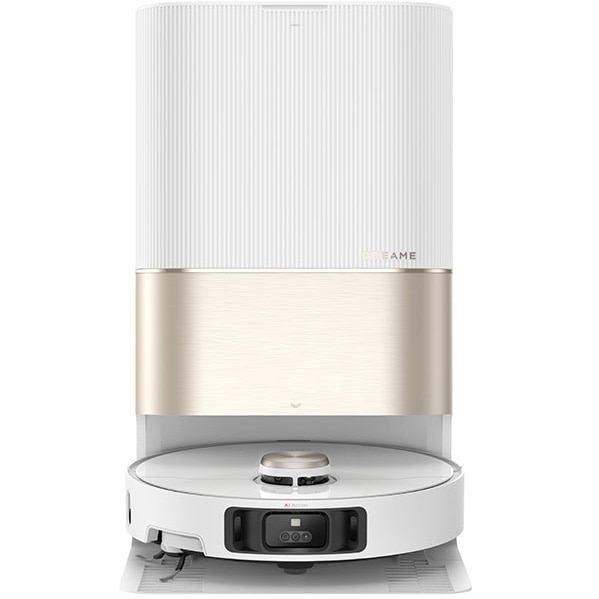 Robot de aspirare cu mop rotativ Dreame X40 Ultra RLX63CE, statie automata de golire 3.2l, 12000Pa, rezervor praf 0.3l, rezervor apa 0.08l, baterie 6400mAh, autonomie pana la 180 min, alb