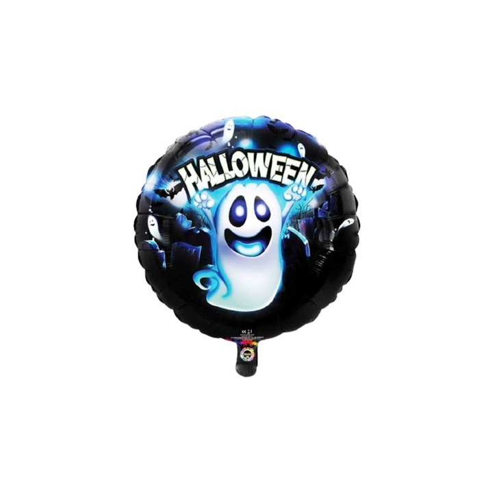 Led Halloween fólia lufi, 56 cm, 24H LED