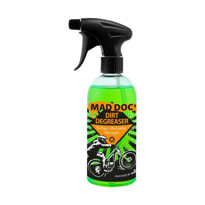 MAD DOCs DIRT DEGREASER kerékpárlánctisztító zsíroldó oldat, Nigrin, 500 ml