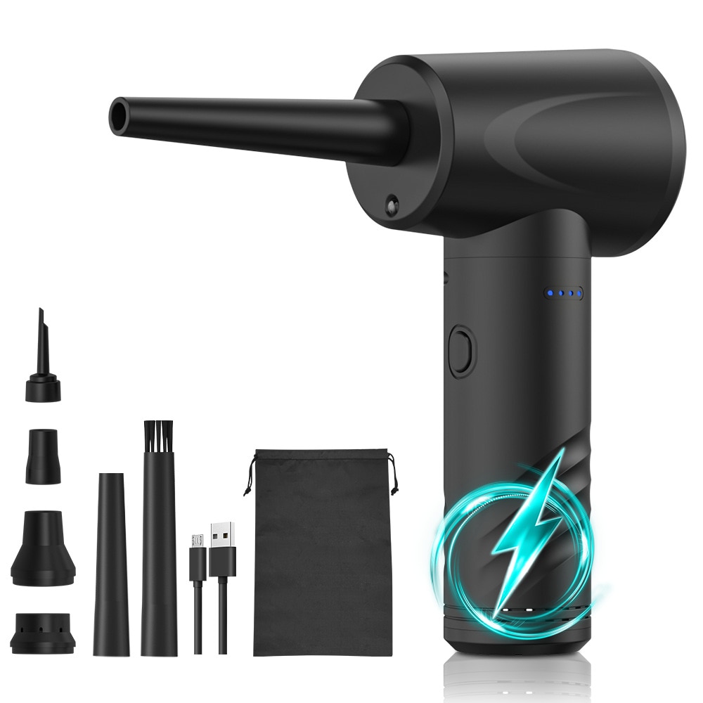 Aspiratoare, multifunctional, fara fir, sase duze, un cablu de incarcare, trei viteze, negru