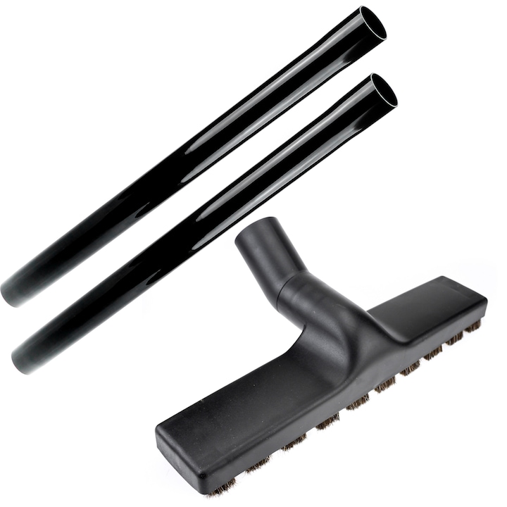 Комплект 2 пластмасови тръби + накрайник четка за прахосмукачка Karcher WD 3.200 3.300 5.600 SE 4001 MV2 MV3 A2004 WD 3