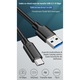 Cablu USB la USB-C 3.2 PRESTIGE CHARGE®, Dedicat pentru Transfer Date 10Gbps & Android Auto / Apple CarPlay, Compatibil Samsung, iPhone 15/16/17 Plus, Pro & ProMax, Tableta si Hard Extern, 0.5m, Negru