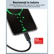 Cablu USB la USB-C 3.2 PRESTIGE CHARGE®, Dedicat pentru Transfer Date 10Gbps & Android Auto / Apple CarPlay, Compatibil Samsung, iPhone 15/16/17 Plus, Pro & ProMax, Tableta si Hard Extern, 0.5m, Negru
