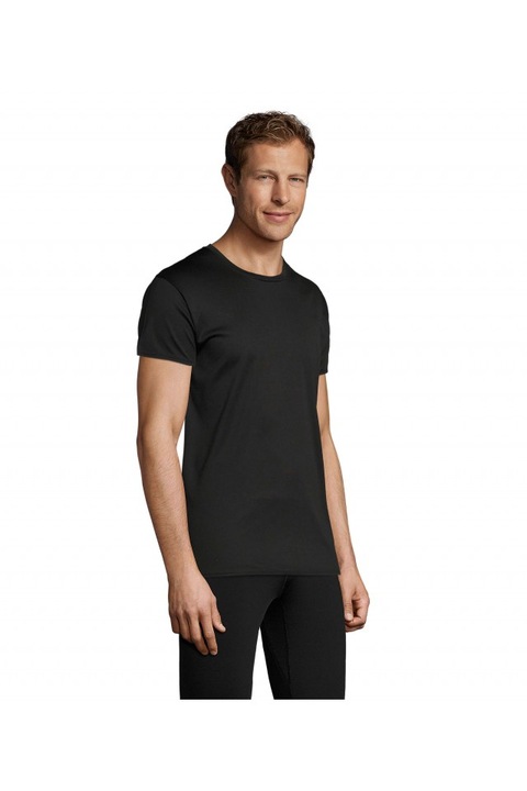 Tricou unisex sportiv Sol's Sprint - So02995, Negru