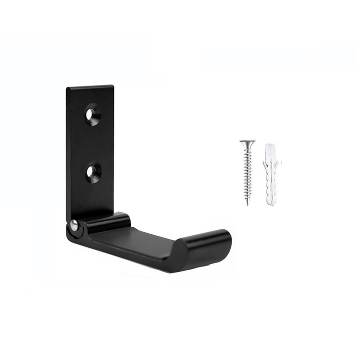 Carlig pliabil, SUIFAYIO®, aluminiu, negru