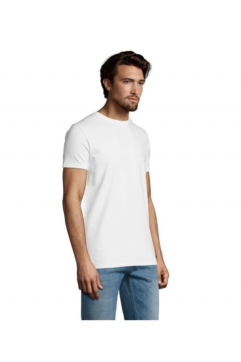 Férfi póló, V-nyakú, Sol's Imperial V Men - So02945, Fehér