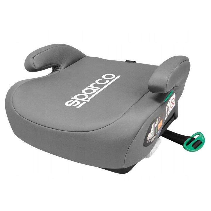Gyerek autósülés, Sparco, Isofix, 125-150 cm, Szürke