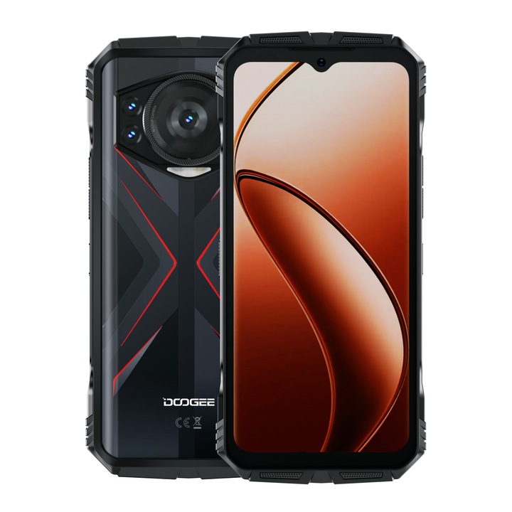 Мобилен телефон Doogee S118, Червен, 6.58" 8GB RAM, 512GB ROM