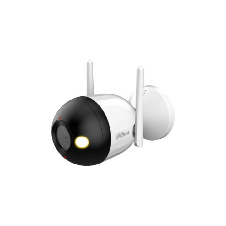 Камера за наблюдение Dahua DH-F2C-PV Bullet Wi-Fi, Външна, 2MP, 1920x1080, F1.6, IR30m, IP67, RJ-45, Детекция на движение, Аларма, DWDR, H.265, Micro SD памет