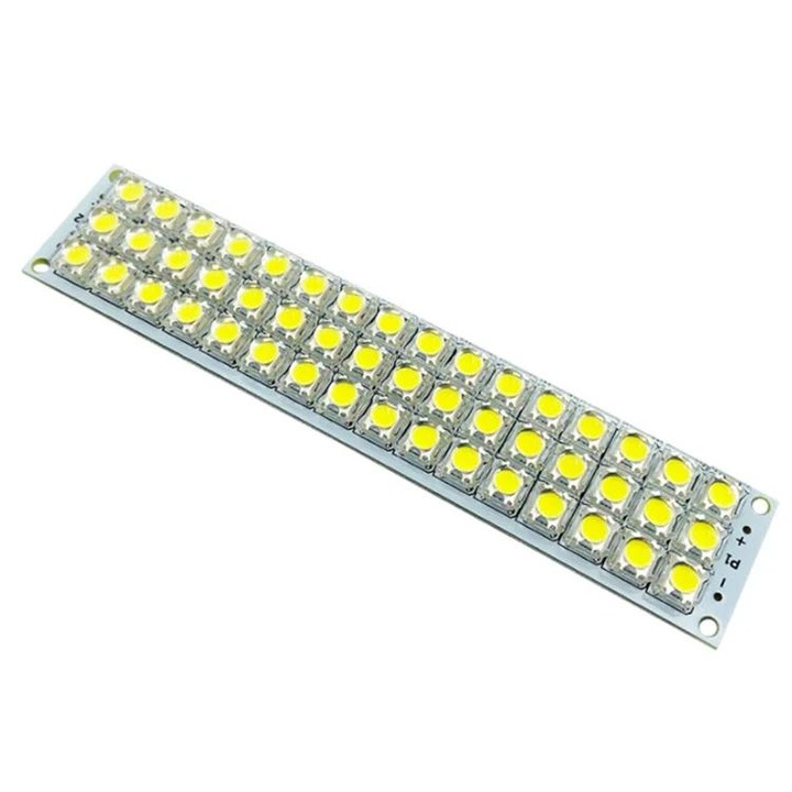 Платка с 48 супер ярки бели светодиода, 12V, 3.2W