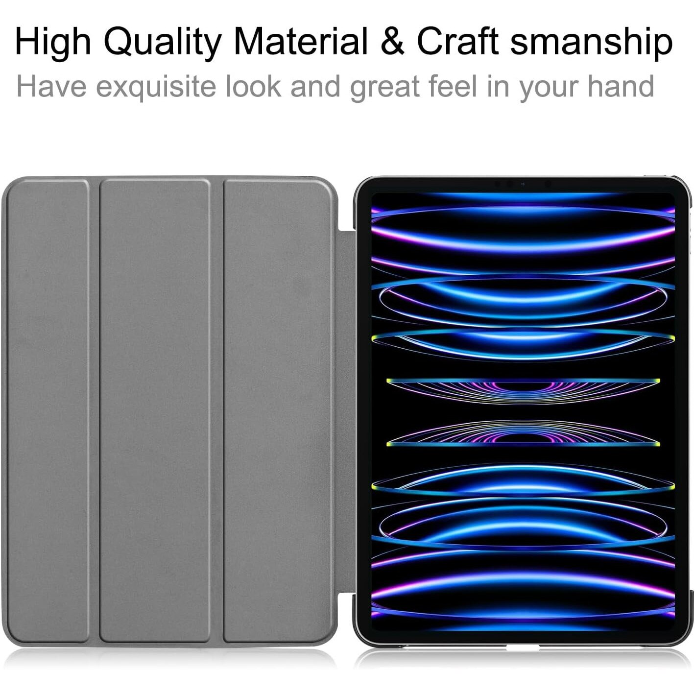 Husa pentru Apple iPad Air 13 2025 / 2024 M3, M2 cu functie wake-up/sleep tip stand graffiti