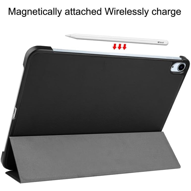 Husa pentru Apple iPad Air 13 2025 / 2024 M3, M2 cu functie wake-up/sleep tip stand negru