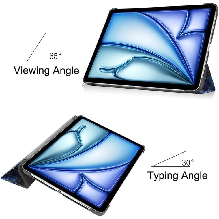 Husa pentru Apple iPad Pro 13 M5 / M4 (2025, 2024) cu functie wake-up/sleep tip stand starry night