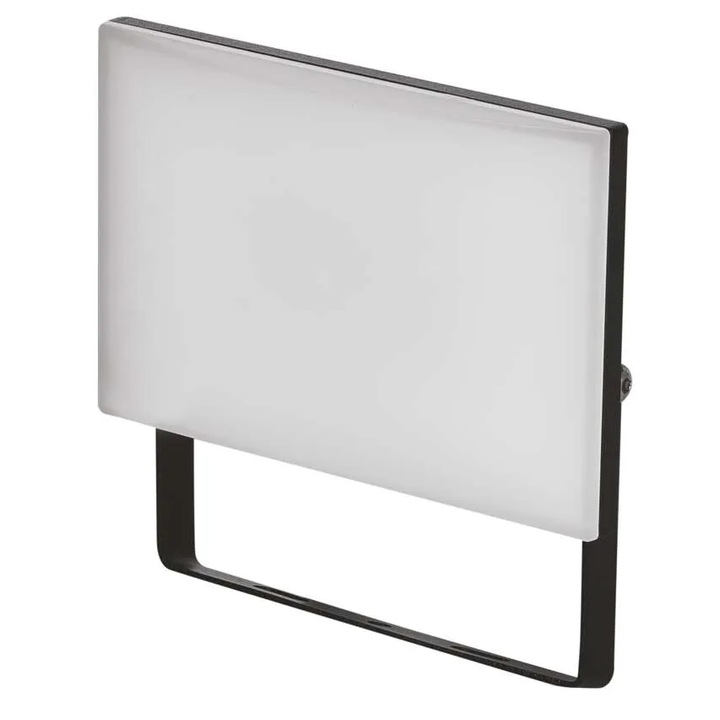 Proiector LED Emos Tambo, 20W, 1600 lm, temperatura lumina neutra (4000K), IP65, Aluminiu, Negru