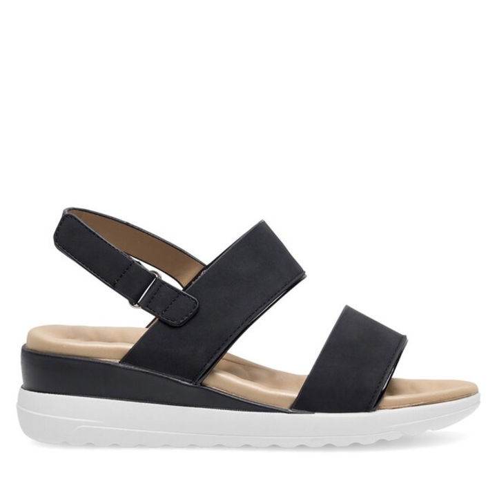 Sandale dama, Clara Barson, 590558858664740, Sintetic, Negru