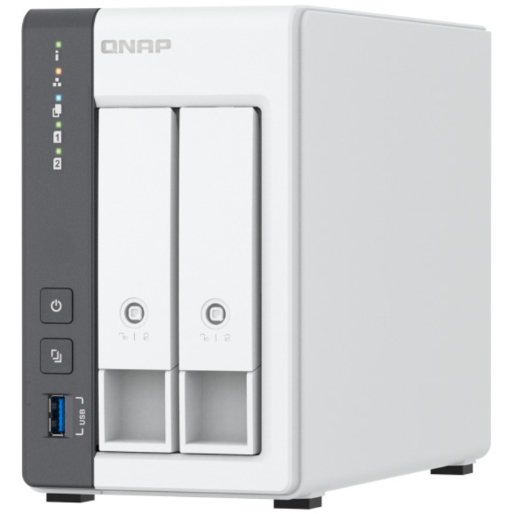 Network Attached Storage QNAP TS-216G с ARM, 4-ядрен Cortex-A55 2GHz процесор, 2-Bay, 4GB, Port 2.5GbE