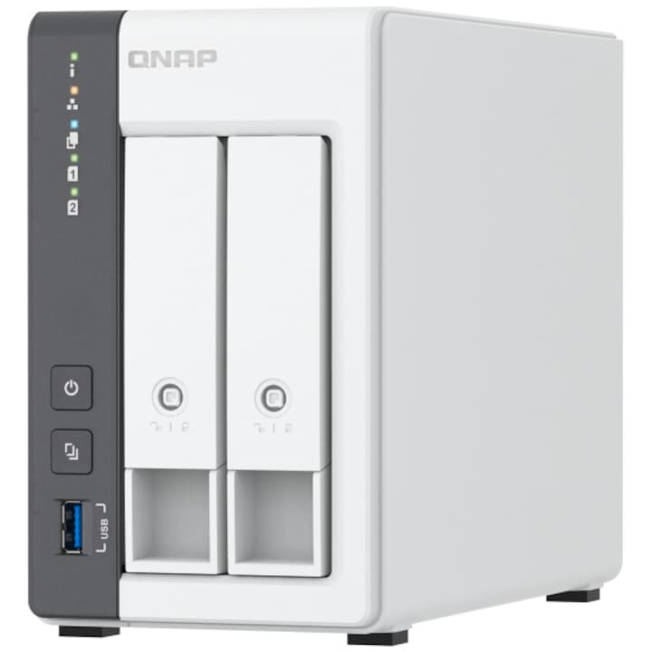 Network Attached Storage QNAP TS-216G с ARM, 4-ядрен Cortex-A55 2GHz процесор, 2-Bay, 4GB, Port 2.5GbE