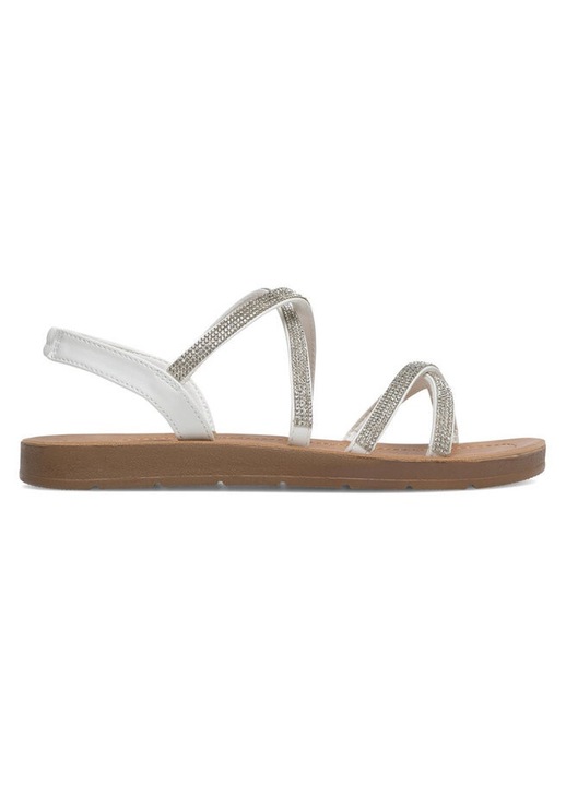Sandale dama, 74170, Clara Barson, Sintetic, Alb, 41 EU