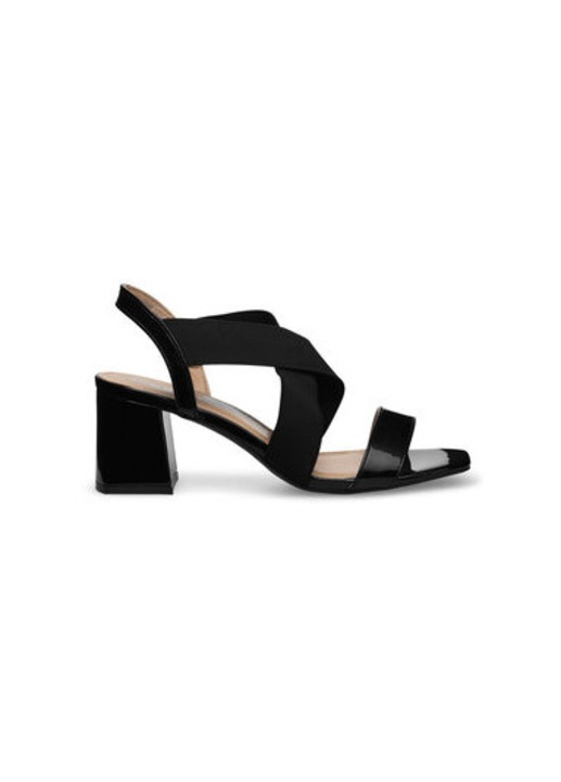 Sandale dama Textil Negru, Negru