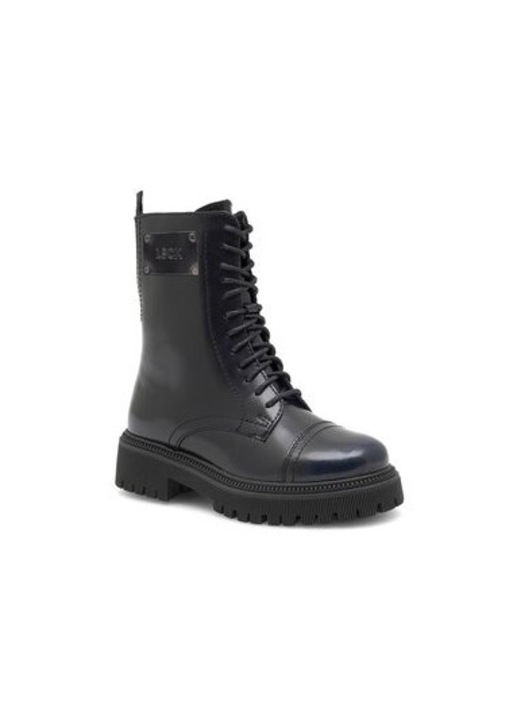 Botine dama, Lasocki, 590558817088438, Piele naturala, 38 EU, Bleumarin