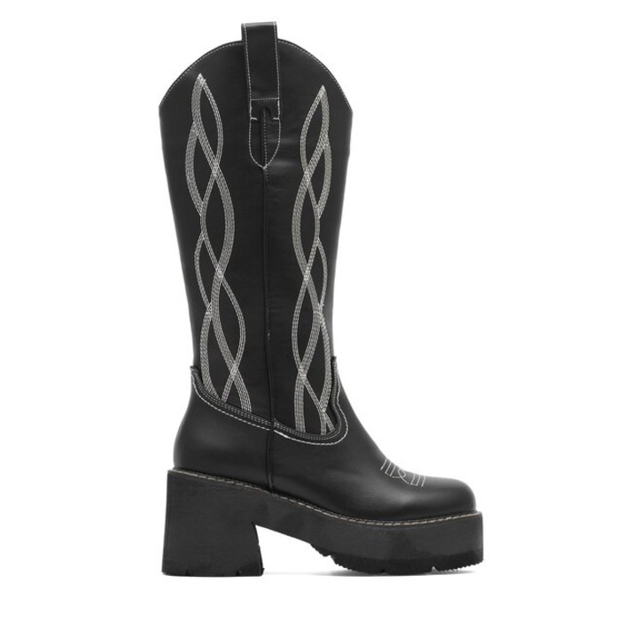 Női bokacsizma, Jenny Fairy, 590486292109940, szintetikus, fekete