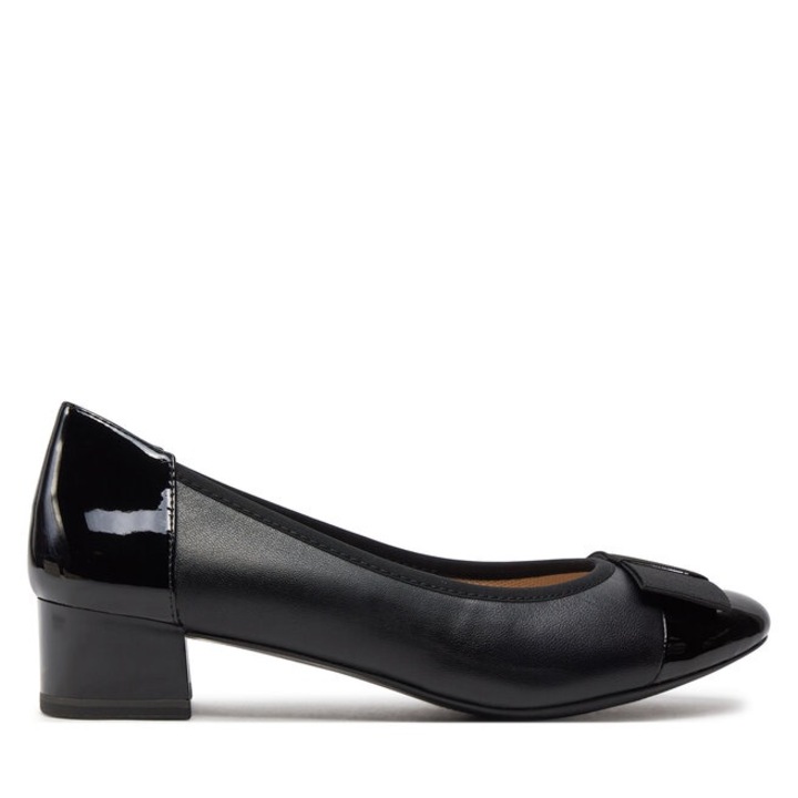 Pantofi dama, Caprice, 303662202375, Piele naturala, Negru