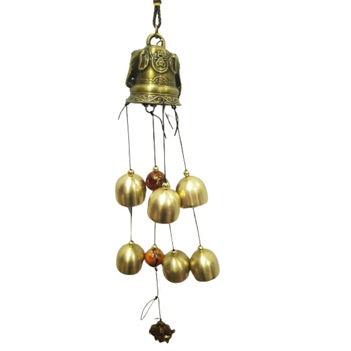 Вятърен звънец Слон, 6 камбанки