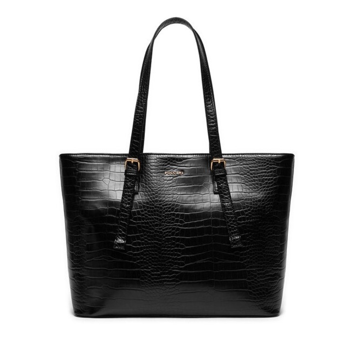 Geata dama, Puccini, 304191602, Piele ecologica, One size, Negru